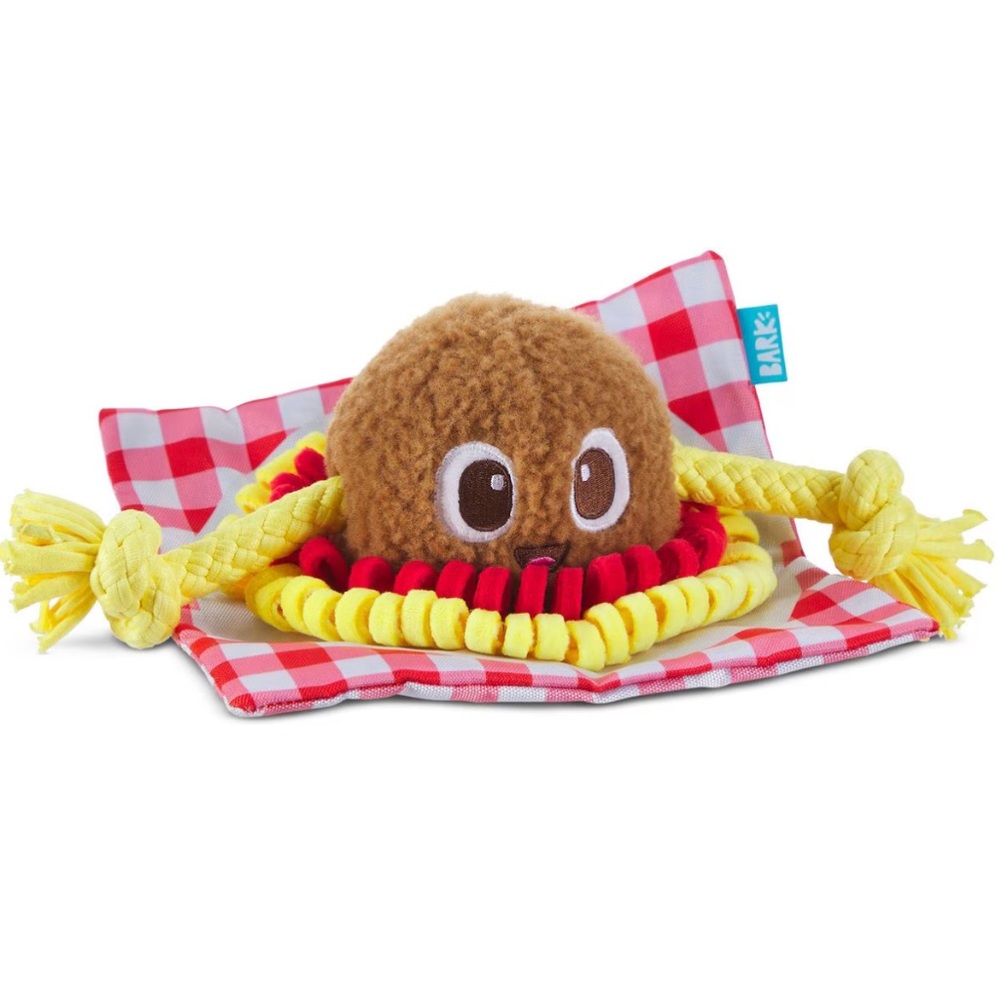 Bark Spaghetti and Muttballs dog toy